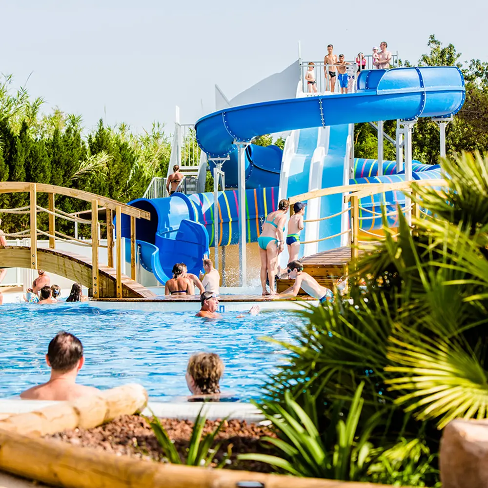 camping toboggans aquatiques var